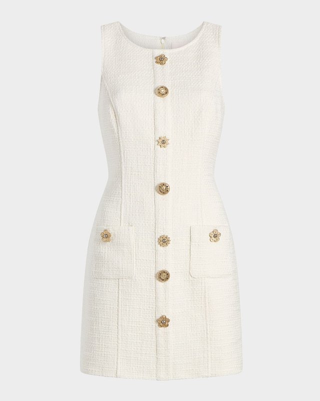 Randi Sleeveless Gold Coin Mini Dress